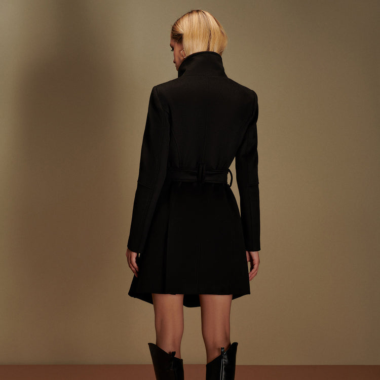 Olivia Short Coat in Black