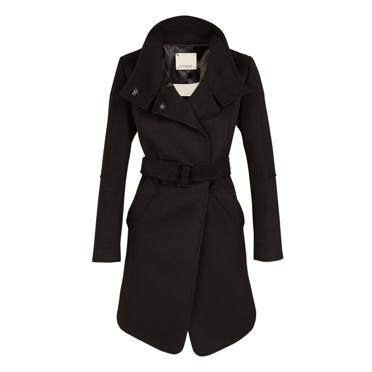 Olivia Short Coat in Black