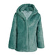 Elena Hooded Coat in Teal