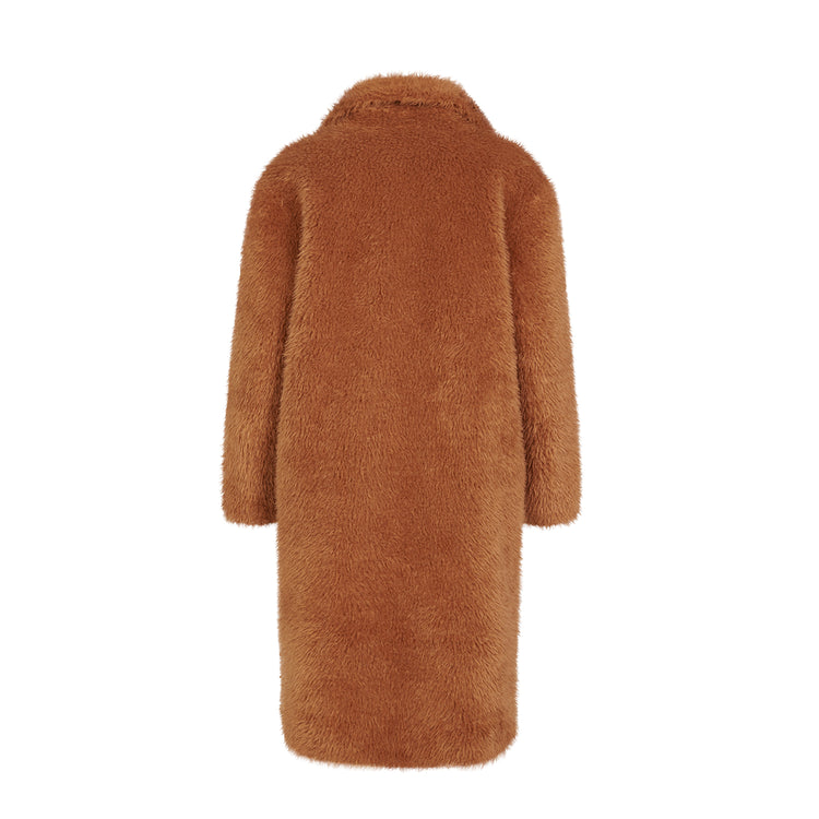 Amy Teddy Vegan Long Coat