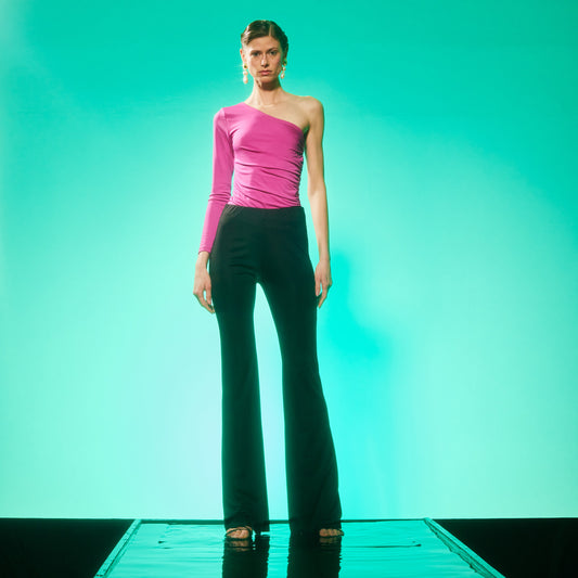 Jennifer One Shoulder Party Body In Pink
