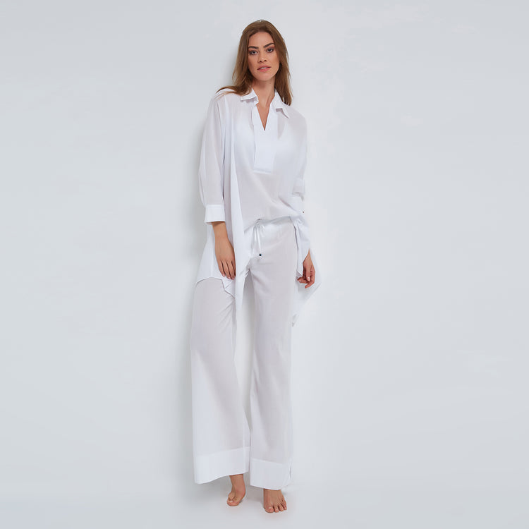 Pull-on Trousers in Organic Cotton