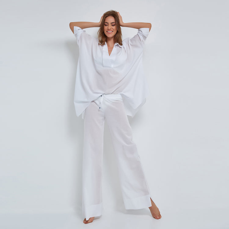 Pull-on Trousers in Organic Cotton