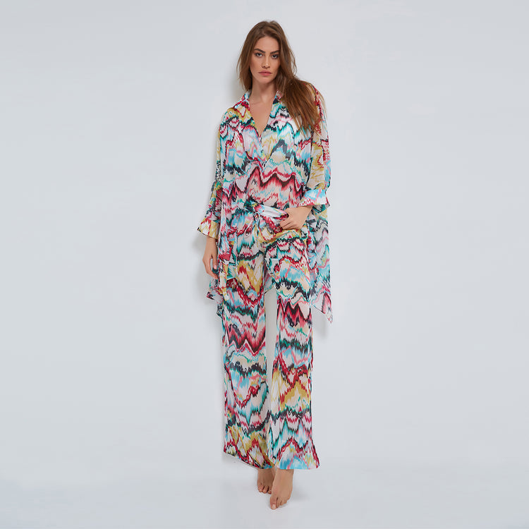 Zig-Zag Tunic in Light Multicolor