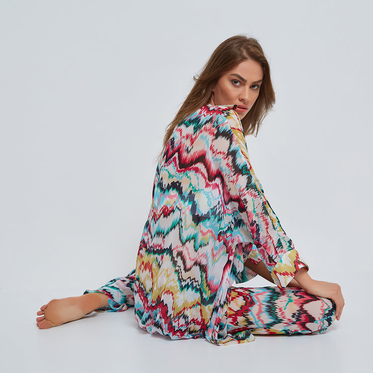 Zig-Zag Tunic in Light Multicolor