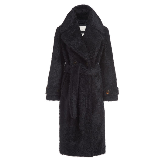 Jennifer Long Coat in Black