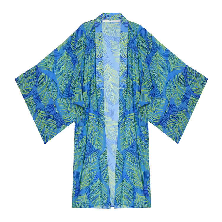 Leaf Kimono in Blue