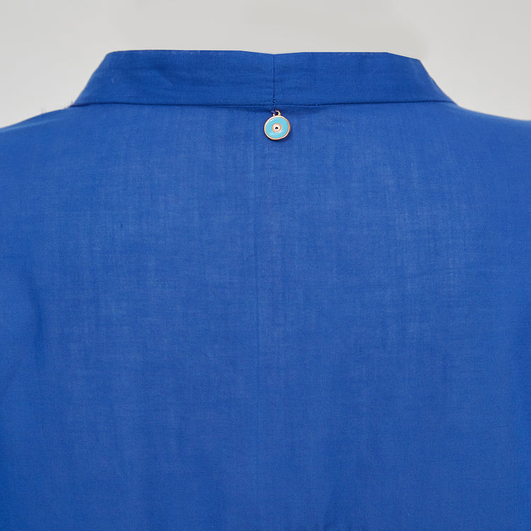 Evil Eye Kaftan in Blue