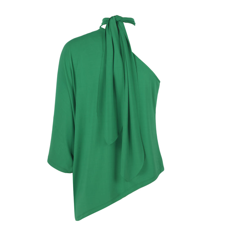 Camilla Green One Shoulder Top