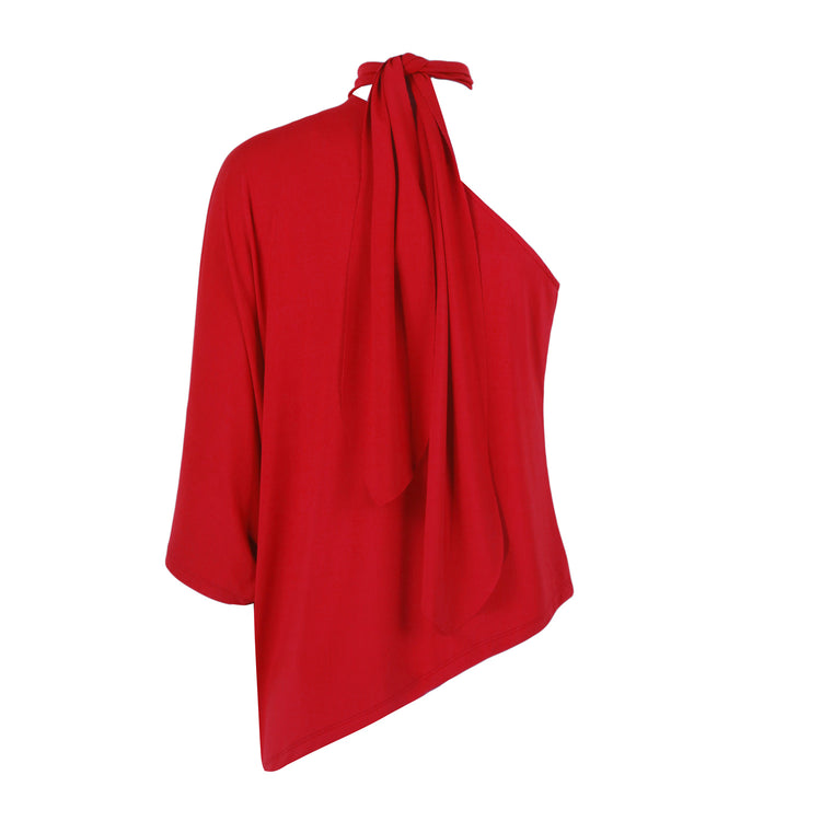 Camilla Red One Shoulder Top